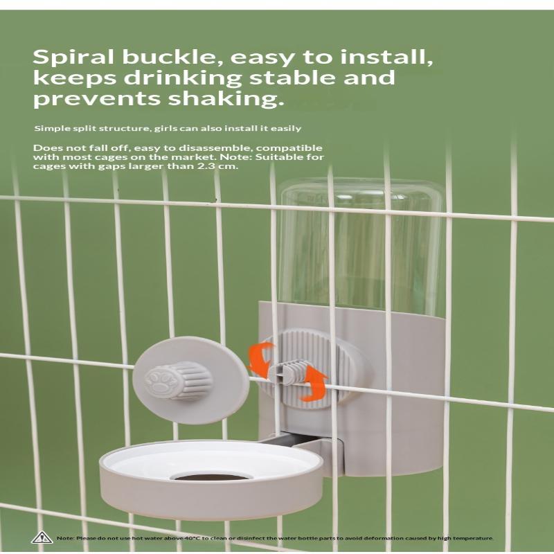 500Ml Pet Chinchilla Hanging Feeding Waterer Easy Install Pigeon Rabbit Small Animal Automatic Feeding Water Bowl Pet Products
