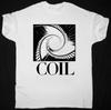 Rare Bande de Bobine Escalier en Colimaçon Manches Courtes Blanc Toutes Tailles Chemise Streetwear Harajuku