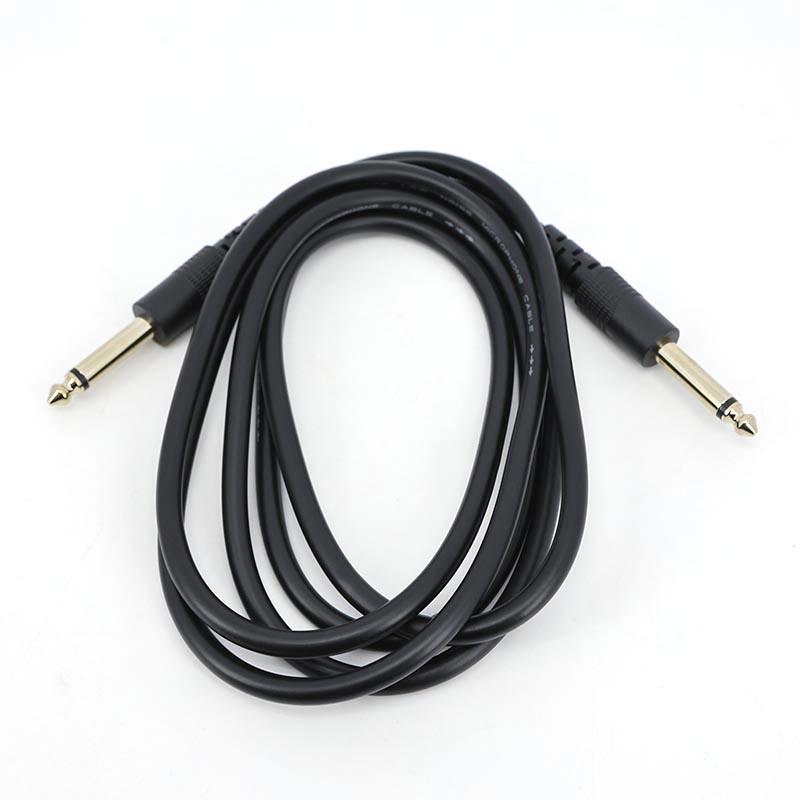 1.8m 6.5mm 6.35mm Jack Male To 6.35mm 6.5 Male Mono Speaker 2pole Guitar Cable 1/4" For Electric Guitar Mixer Amplifier