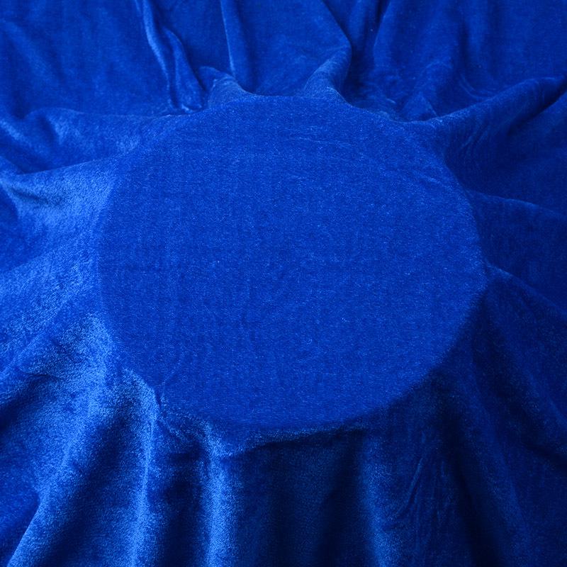 Jednobarwna tkanina aksamitna w kolorze złotym do zasłon scenicznych, obrusów, tkanin dekoracyjnych i projektów DIY