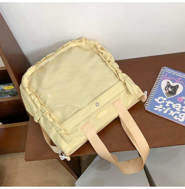 Průhledná taška přes rameno Studentská taška Crossbody Roztomilá dámská kabelka s velkou kapacitou