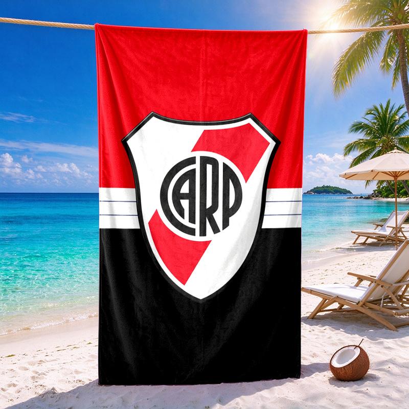 River Plate Quick-drying soft and absorbent beach towel—perfect for beach trips swimming outdoor camping and travel an essential beach item