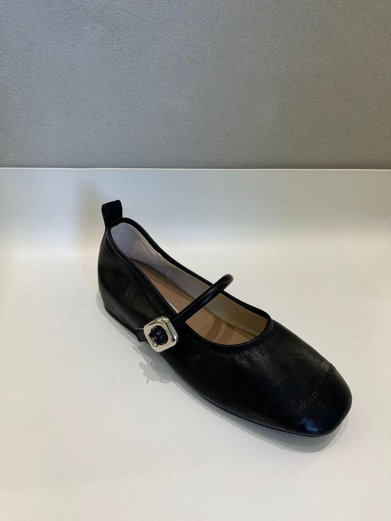 French Soft Leather Hidden Heel Mary Jane Shoes - Comfortable Commuter Style for Women