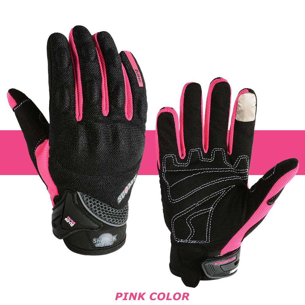 

Suomy Brand New Design Motorcycle gloves Racing Luva Motoqueiro Guantes Moto Motocicleta Luvas de moto Cycling Motocross glove M розовый