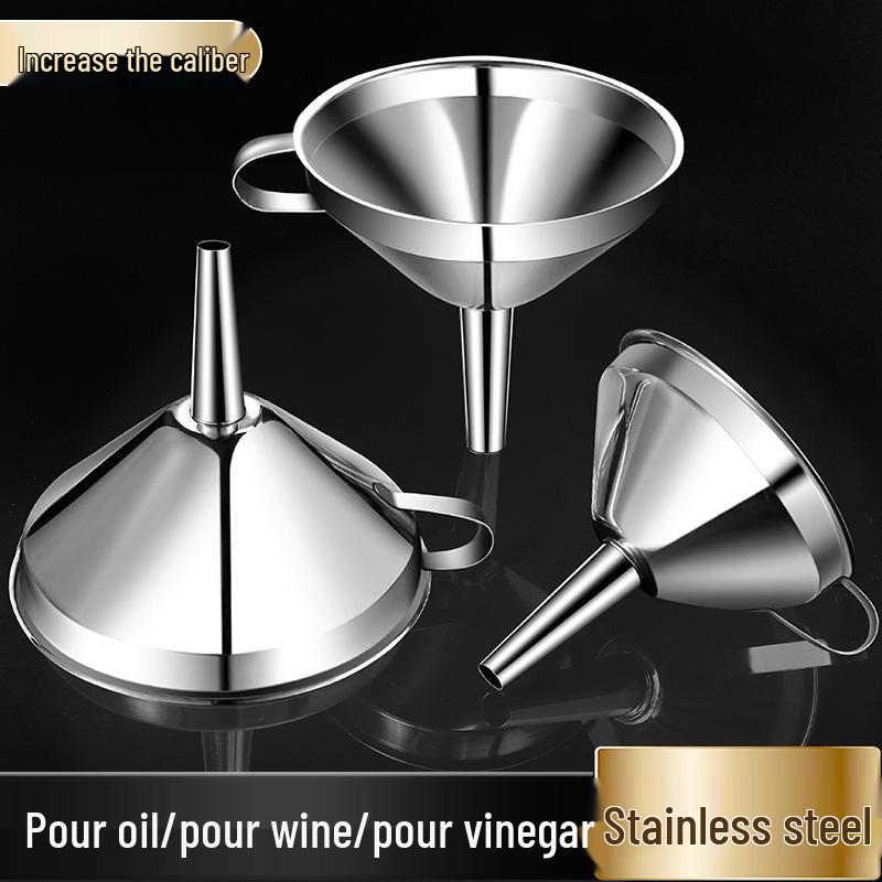 Stainless Steel Mesh Funnel for Oil, Wine, and Water Filtration