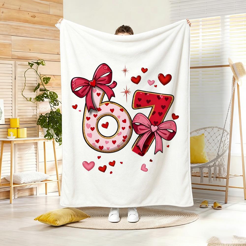 Artwork S-SIX SEVEN67 Throw Soft Warm Throw Blanket for Bedroom Living Room Bed Travel Camping Picnic Gift
