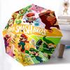 1pc Super Smash Bros. Characters Automatic Open/CloseCartoon Umbrella, Portable Compact Umbrella for Men & Women G092
