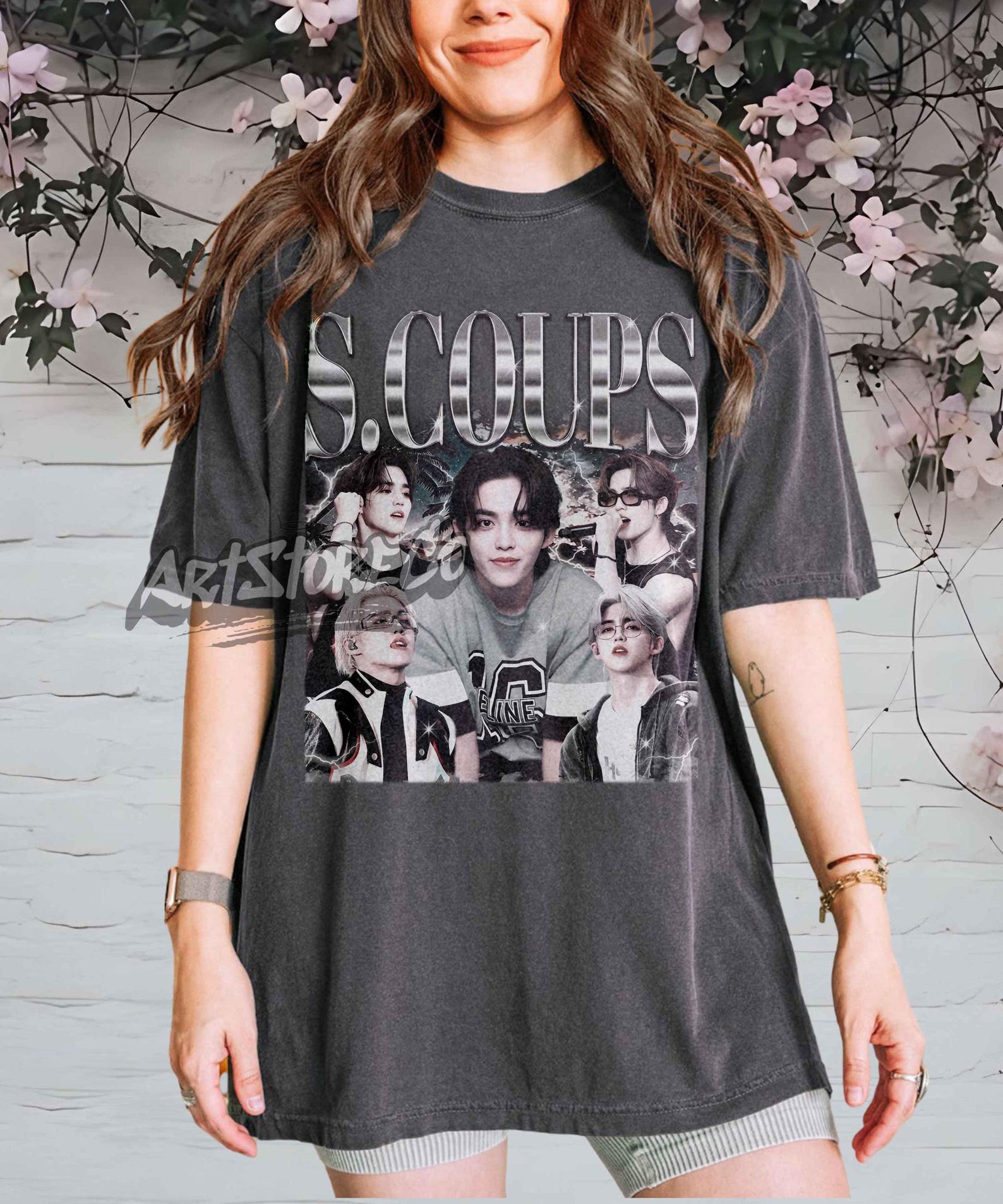 Scoups Shirt, kpop concert apparel L