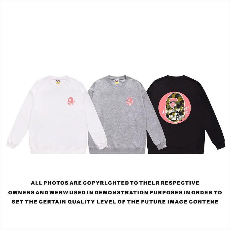 Unisex lässiger übergroßer Rundhals-Pullover mit Schriftzug-Print leichter Baumwoll-Hoodie