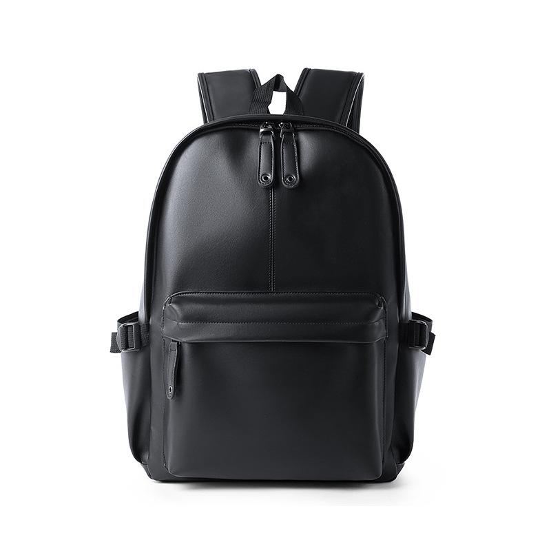 

Модный мужской рюкзак большой вместимости, водонепроницаемый рюкзак для поездок на работу, лямка с воздушной подушкой, однотонный, повседневный, легкий, мужская сумка чёрный