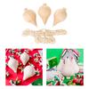 3Pcs Trompos Tops Paint Your Own Wooden Toys Unpainted Wood Sturdy Steel Point for Beginners