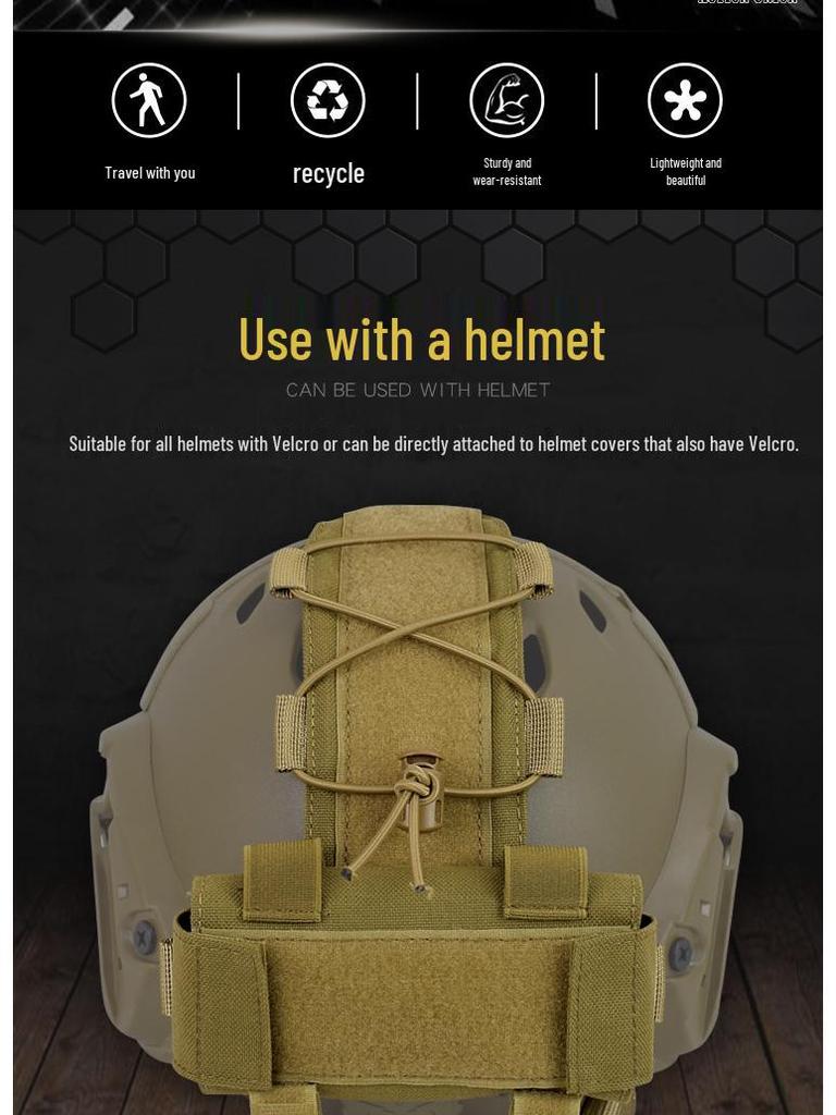 MK2 Multifunctional FAST Tactical Helmet Battery Pouch