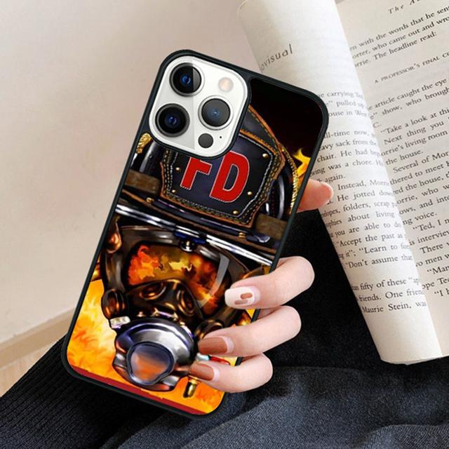 Feuerwehrmann Feuerwehrmann Logo Symbol Handyhülle Rückabdeckung für iPhone 17 Air 16 15 14 13 11 12 Pro Max Plus Fundas