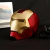 Iron Man MK5 Tragbarer Helm (Kopfumfang bis 55 cm) — Ein Visier, das Sprach-, Fern- und Touch-Steuerung unterstützt, ausgestattet mit LED-Leuchten