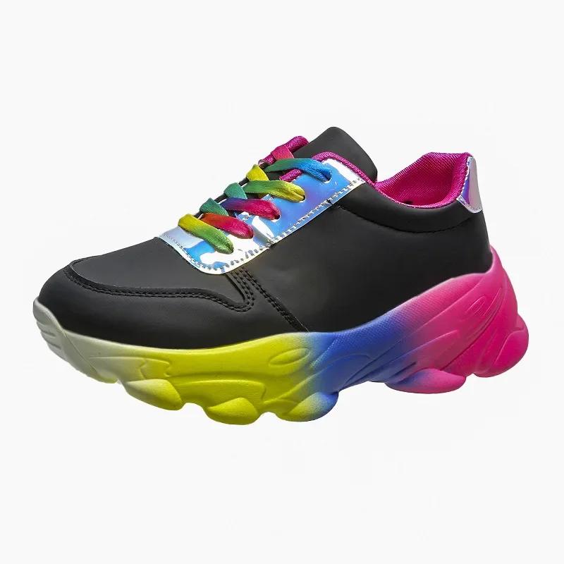 2024Thick Bottom White Shoes Women's Summer Thin Sneakers 2024 New Women's Casual Shoes Muffin Flat Bottom