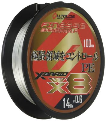 X-Braid Ortros PEWX8 Finesse Shangri-La 100m No. 0.6 14lb White