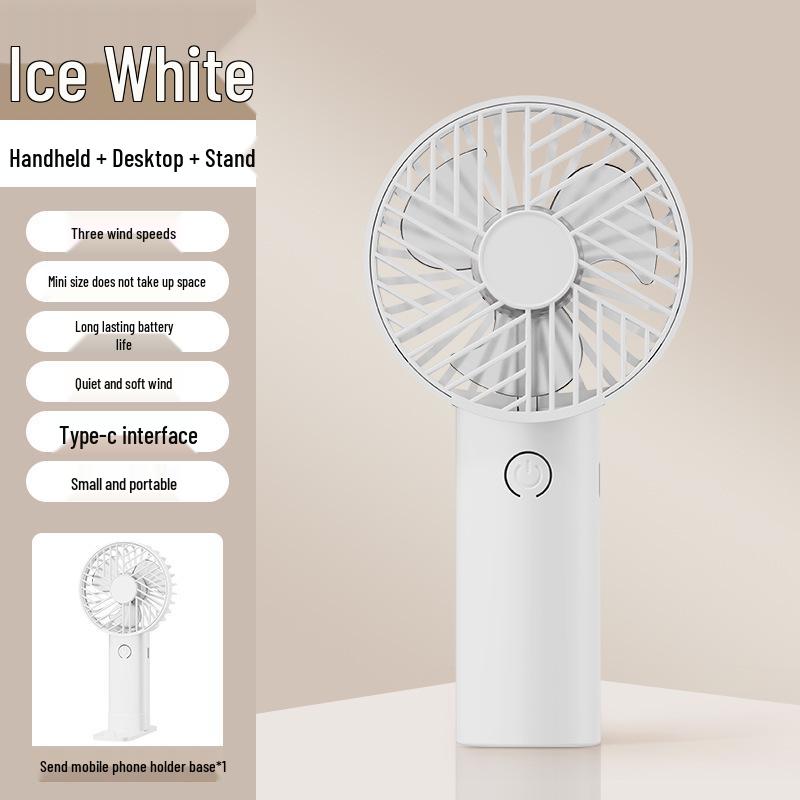 

Portable Mini Handheld USB Fan with Phone Holder Gift Choice