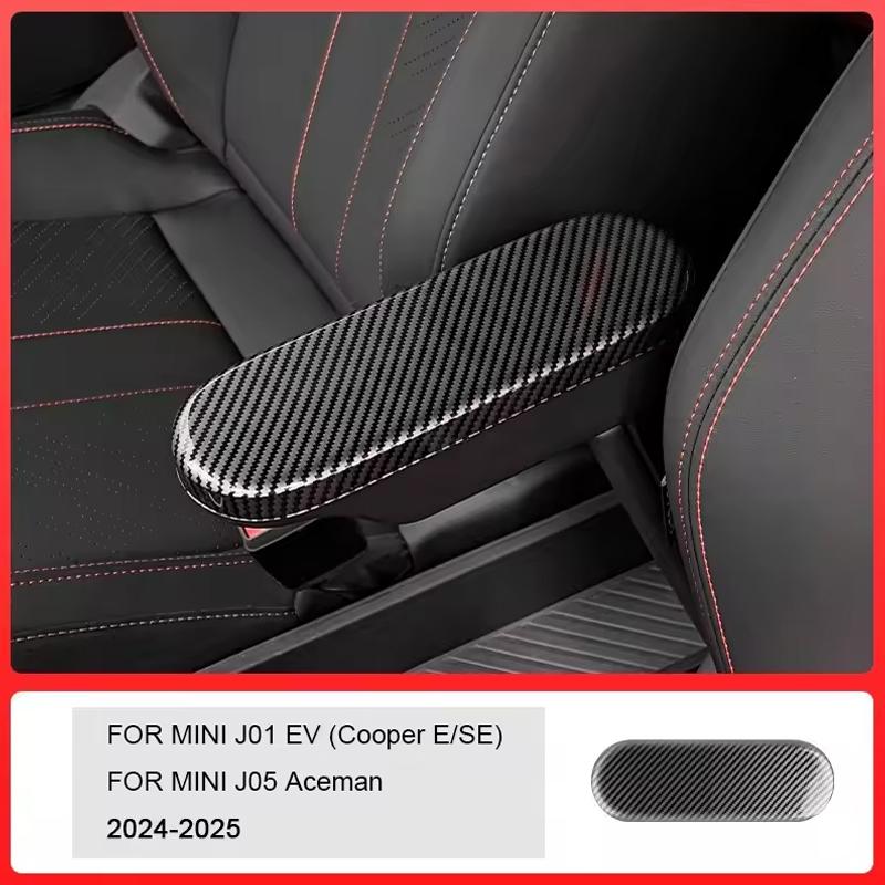 For Mini Cooper J01 EV J05 Aceman 2024 2025 Car Accessories Car Armrest Panel Cover Center Console Storage Box Cover Stickers