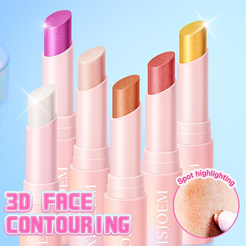 Stick Strălucitor 3-în-1: Farduri de pleoape, ruj și iluminator multicolor