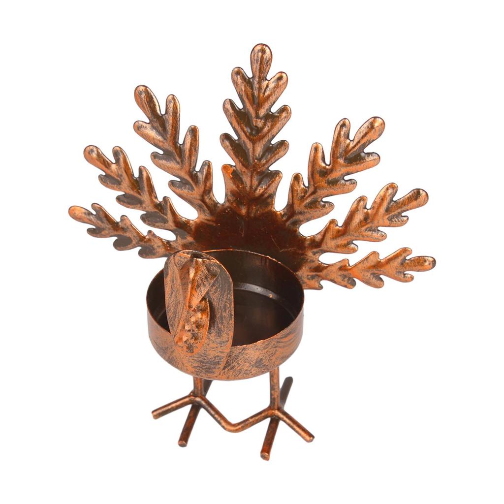 Elegant Turkey Candle Holder for Thanksgiving Decor - Stylish Table Centerpiece Fall Festivities