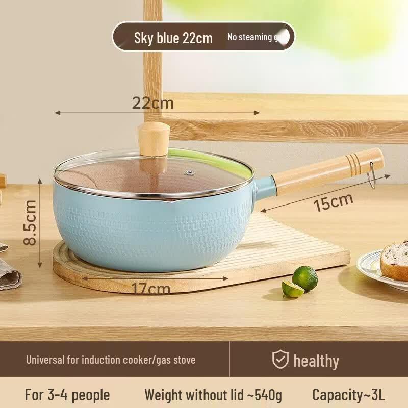 HANDUNYOU Maifan Stone Non-Stick Yukihira Pot