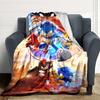 1Pc Sonic Adventure Team Sonic Blanket For Couch Bed Plush Cozy Fuzzy Blanket Super Soft Warm Blankets For Fall And Winter 0918237