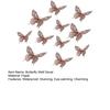 12 Stück 3D-Schmetterlings-Wanddekoration 3 Größen Hohl-Schmetterlings-Dekoration für Geburtstagsfeier Kuchenaufsatz Abnehmbare Wandbilder Aufkleber für Kinderzimmer Schlafzimmer
