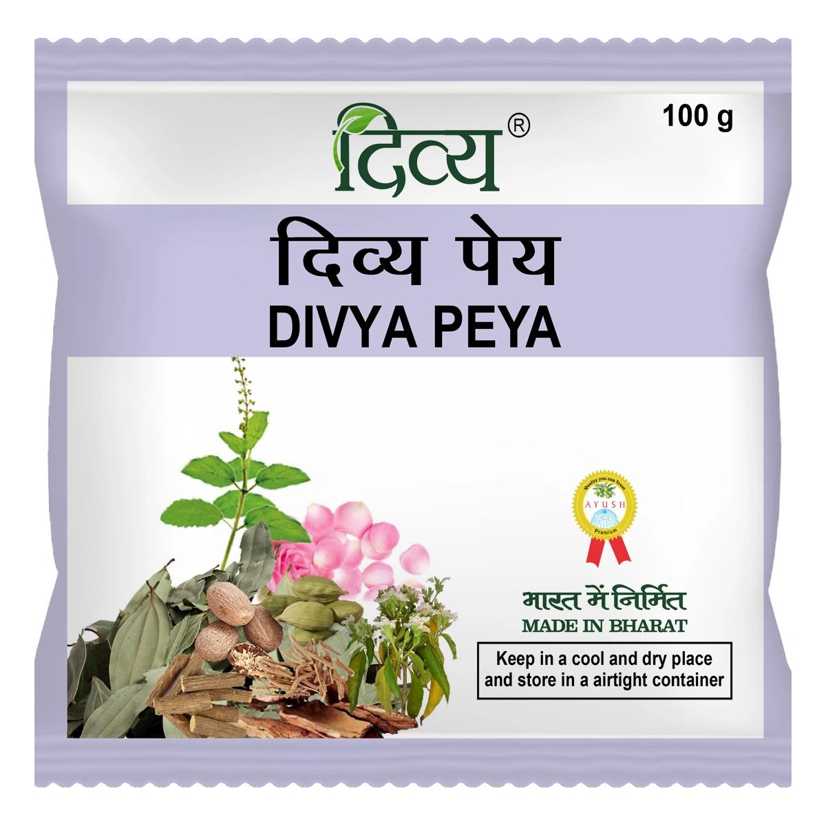 Patanjali Divya Peya Herbal Beverage Mix 100 g Pack Of 1 Refreshing Daily Drink Blend For Relaxation And Comfort