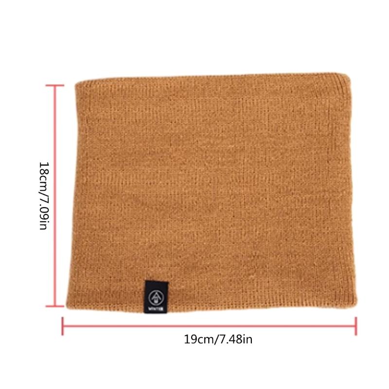 Soft Knitted Neck Warmer Winter Skating Running Warm Scarves Neck Gaiter Face Cover Thick Windproof Scarves Durable