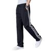 Pantaloni de jogging de iarnă pentru bărbați: Pantaloni sport casual cu trei dungi, largi, cu picior drept