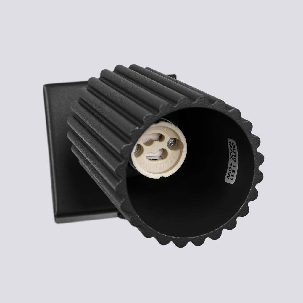 Kinkiet Karbon 1 Gu10 Czarny Alu Sollux Sl.1578