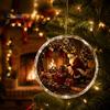 Acrylic Holiday Tree Decoration Christmas Landscape Scene Ornament for Decor, Decorative Elegant Hanging Keepsake Party And Seasonal Home Decorations