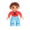Big Building Blocks Boy Girls Family Policemen Figures Doll Compatible Duplos Children Kids Self Locking Bricks Assemble Toys