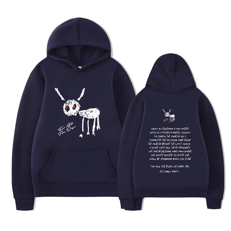 Rapper Drake for All The Dogs Letter Hoodie Design Men's Women's Sweatshirt Fleece Oversized Couples Streetwear Hoodies