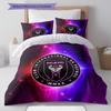 Inter Miami CF Pattern Bedding,Quilt Set Quilt Cover Pillowcase Home Birthday Gift(1 * duvet cover + 2 * pillowcase, without core)