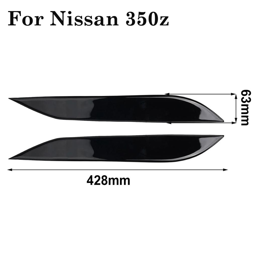 Light Trim Car Headlight Eyebrow Trim Z33 2006-2009 Car Light Eyebrow Headlight Eyebrow Molding Trim Car Accessories For Nissan