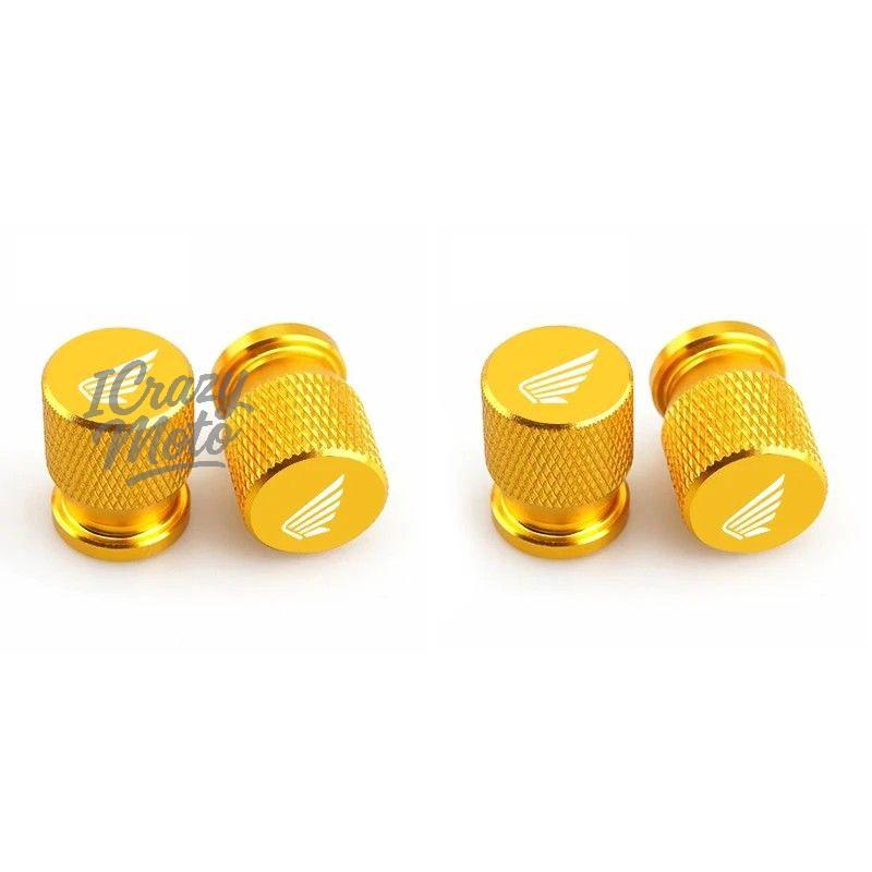 4PCS Alloy Car Wheel Tire Valve Caps Stem Dust Covers For Honda CB400 CB650F CBF CBR250RR CRF SH300 NC750 Motorcycle Accessories