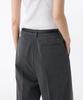 MUSINSA STANDARD WOMAN Women'S Low Waist Deep Tuck Extra Wide Hidden Banding Slacks [Medium Grey]