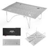 Mapleaf Outdoor Table, Ultra-Lightweight Aluminum Folding Solo Table, Compact, Heat-Resistant, X-Shaped Structure, Mini, Portable, Perfect for Camping