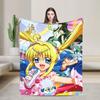 M-Mermaid Melody Pichi Pichi PitchS Blankets Flannel Spring Autumn Lightweight Throw Blanket for Home Outdoor Bedding Throws
