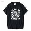 Dungeon Daddy Master Essential Vintage T Shirt And Dragon Funny Love Long or Short Sleeves Vintage Washed Stylish Soft Homme