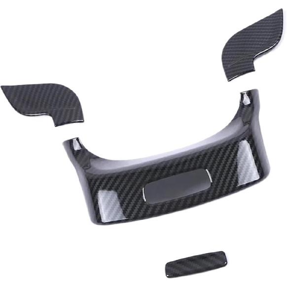 Fit for Benz GLB Car Center Console Armrest Storage Box Switch Button Frame Cover Trim Refit(Carbon Fiber Color) Carbon Fiber Color