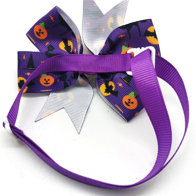 50/100pcs Handmade Halloween Dogs Bowties Bowknot for Small Medium Dog Cat Bow Ties Necktie Pet Holiday Party Products