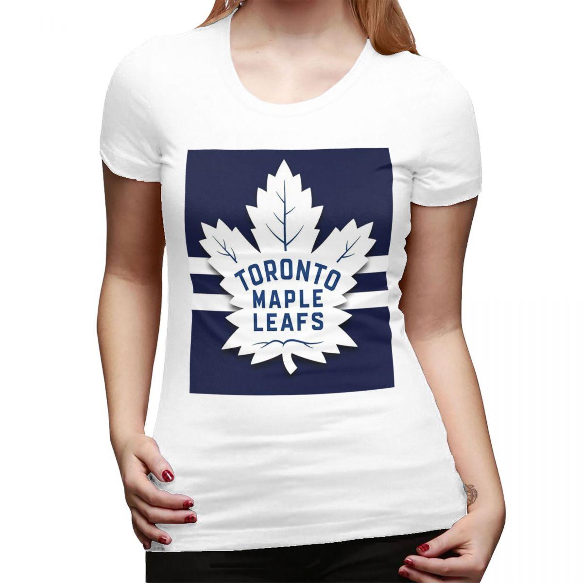 

Icon Maple Leafs Toronto TShirt for Women ONeck Streetwear T Shirts Womens Tees Short Summer Clothes Tops S