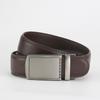 Men's Casual Anti-Pull 3.5 Automatic Buckle Two-Layer Cowhide Belt