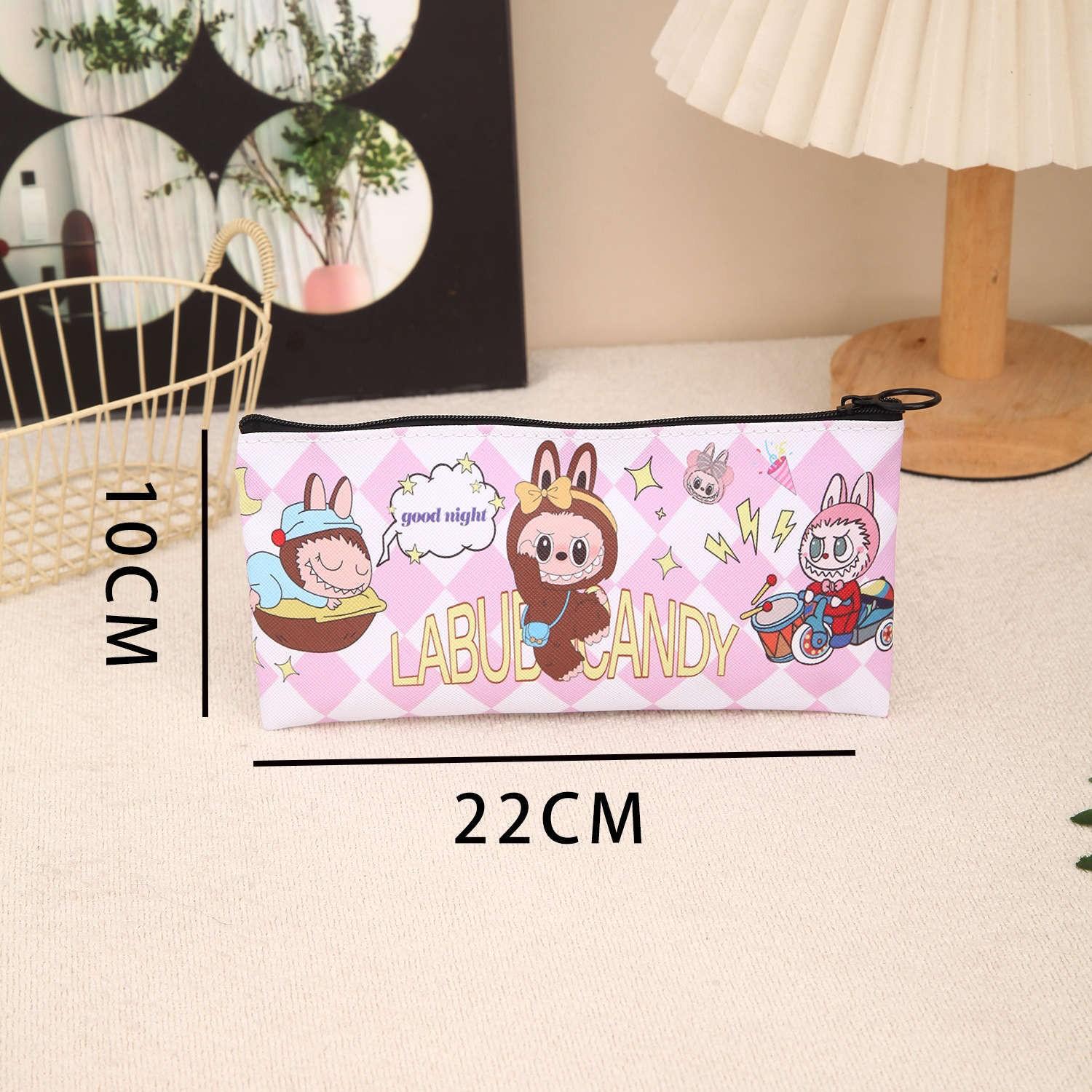 

Мультяшный пенал для учеников начальной и средней школы, милая сумка для хранения канцелярских принадлежностей One Size