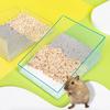 Yousheng Hamster Bathtub Large Space High-strength Proper Height Smooth Edges Comfortable Environment Superior Habitat Transparent Acrylic Hamster