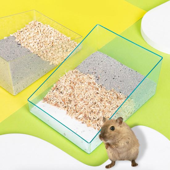 Yousheng Hamster Bathtub Large Space High-strength Proper Height Smooth Edges Comfortable Environment Superior Habitat Transparent Acrylic Hamster