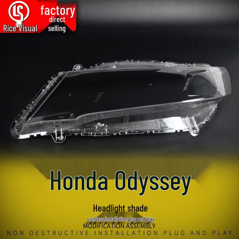 Compatible for 2009-2013 Honda Odyssey RB3: Transparent Headlight Cover Housing