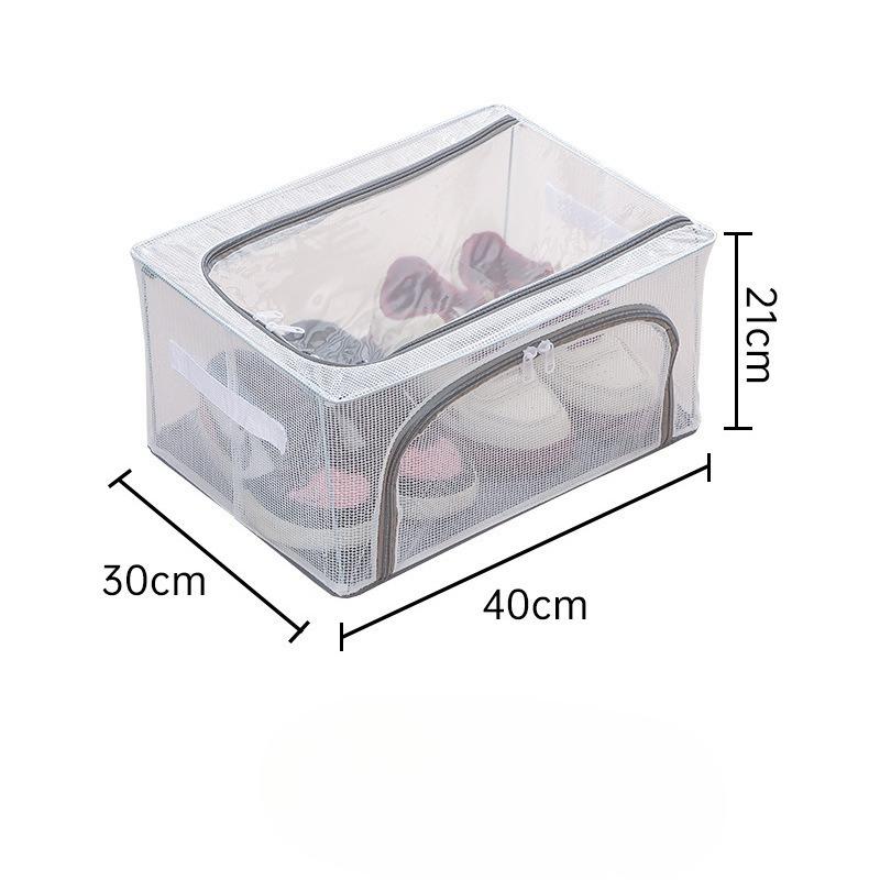 Shoe Storage Box, Transparent Shoe and Boot Storage Box, No Installation of Steel Frame, Foldable Under The Bed Storage, Dust-proof Shoe Box